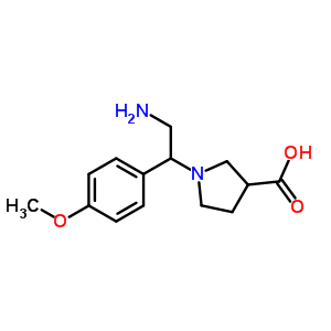 886364-07-4  1-[2-amino-1-(4-methoxyphenyl)ethyl]pyrrolidine-3-carboxylic acid