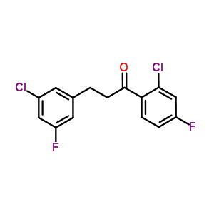 898751-12-7  1-(2-chloro-4-fluoro-phenyl)-3-(3-chloro-5-fluoro-phenyl)propan-1-one