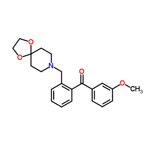 898755-80-1  [2-(1,4-dioxa-8-azaspiro[4.5]decan-8-ylmethyl)phenyl]-(3-methoxyphenyl)methanone