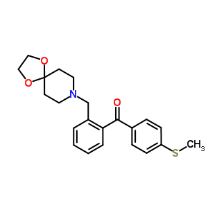 898755-95-8  [2-(1,4-dioxa-8-azaspiro[4.5]decan-8-ylmethyl)phenyl]-(4-methylsulfanylphenyl)methanone