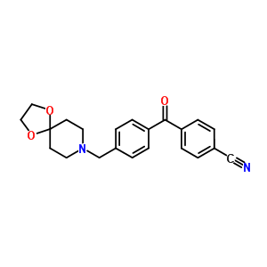 898757-64-7  4-[4-(1,4-dioxa-8-azaspiro[4.5]decan-8-ylmethyl)benzoyl]benzonitrile