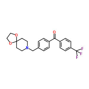 898758-14-0  [4-(1,4-dioxa-8-azaspiro[4.5]decan-8-ylmethyl)phenyl]-[4-(trifluoromethyl)phenyl]methanone