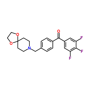 898758-52-6  [4-(1,4-dioxa-8-azaspiro[4.5]decan-8-ylmethyl)phenyl]-(3,4,5-trifluorophenyl)methanone