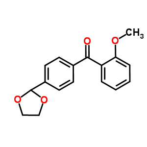 898759-86-9  [4-(1,3-dioxolan-2-yl)phenyl]-(2-methoxyphenyl)methanone