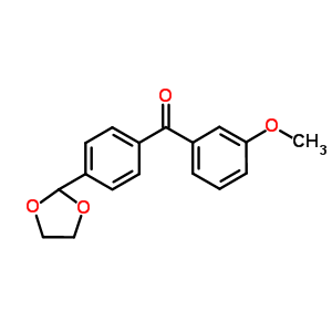 898759-88-1  [4-(1,3-dioxolan-2-yl)phenyl]-(3-methoxyphenyl)methanone