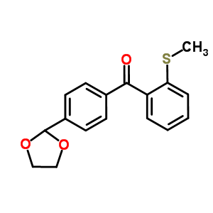 898760-02-6  [4-(1,3-dioxolan-2-yl)phenyl]-(2-methylsulfanylphenyl)methanone