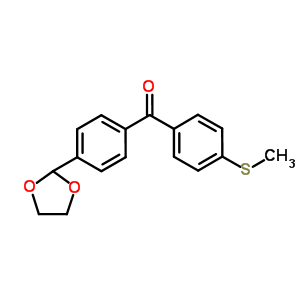 898760-04-8  [4-(1,3-dioxolan-2-yl)phenyl]-(4-methylsulfanylphenyl)methanone