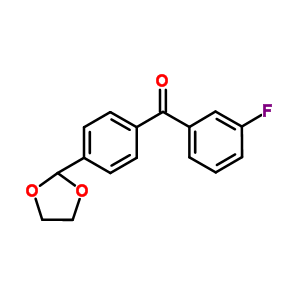 898760-12-8  [4-(1,3-dioxolan-2-yl)phenyl]-(3-fluorophenyl)methanone