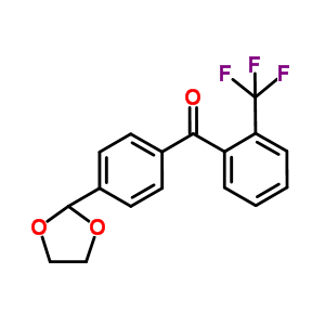 898760-49-1  [4-(1,3-dioxolan-2-yl)phenyl]-[2-(trifluoromethyl)phenyl]methanone