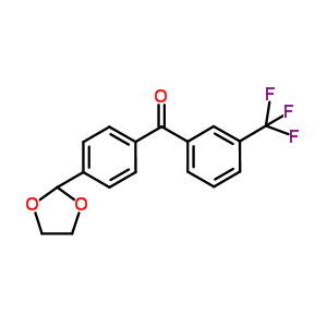 898760-52-6  [4-(1,3-dioxolan-2-yl)phenyl]-[3-(trifluoromethyl)phenyl]methanone