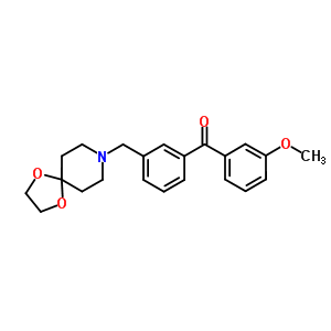 898761-41-6  [3-(1,4-dioxa-8-azaspiro[4.5]decan-8-ylmethyl)phenyl]-(3-methoxyphenyl)methanone