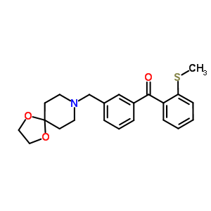 898761-65-4  [3-(1,4-dioxa-8-azaspiro[4.5]decan-8-ylmethyl)phenyl]-(2-methylsulfanylphenyl)methanone