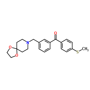 898761-67-6  [3-(1,4-dioxa-8-azaspiro[4.5]decan-8-ylmethyl)phenyl]-(4-methylsulfanylphenyl)methanone