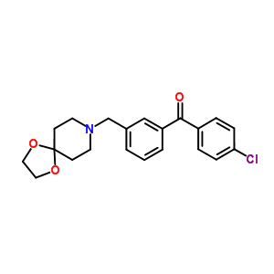 898761-75-6  (4-chlorophenyl)-[3-(1,4-dioxa-8-azaspiro[4.5]decan-8-ylmethyl)phenyl]methanone
