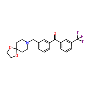 898762-05-5  [3-(1,4-dioxa-8-azaspiro[4.5]decan-8-ylmethyl)phenyl]-[3-(trifluoromethyl)phenyl]methanone