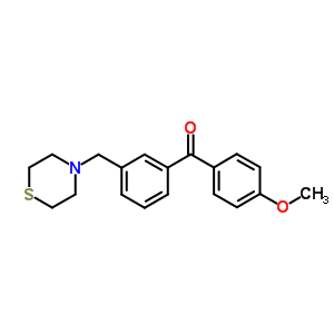 898762-82-8  (4-methoxyphenyl)-[3-(thiomorpholinomethyl)phenyl]methanone