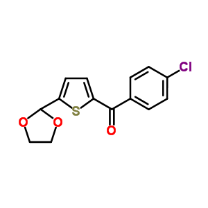 898773-50-7  (4-chlorophenyl)-[5-(1,3-dioxolan-2-yl)-2-thienyl]methanone