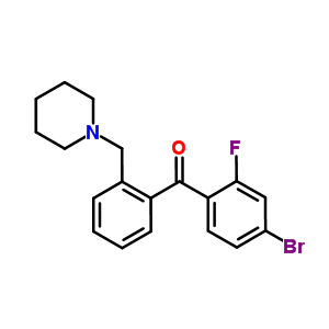 898773-57-4  (4-bromo-2-fluoro-phenyl)-[2-(1-piperidylmethyl)phenyl]methanone
