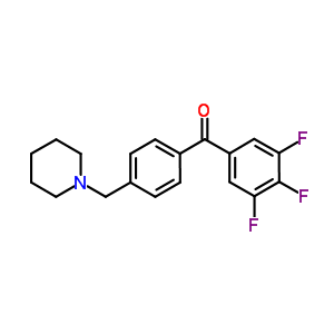 898775-69-4  [4-(1-piperidylmethyl)phenyl]-(3,4,5-trifluorophenyl)methanone