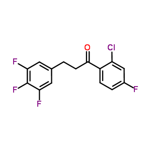 898778-42-2  1-(2-chloro-4-fluoro-phenyl)-3-(3,4,5-trifluorophenyl)propan-1-one