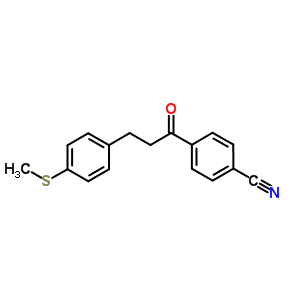 898780-91-1  4-[3-(4-methylsulfanylphenyl)propanoyl]benzonitrile