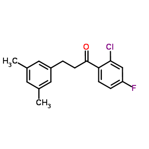 898780-92-2  1-(2-chloro-4-fluoro-phenyl)-3-(3,5-dimethylphenyl)propan-1-one
