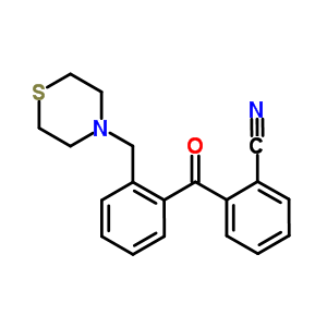 898781-54-9  2-[2-(thiomorpholinomethyl)benzoyl]benzonitrile