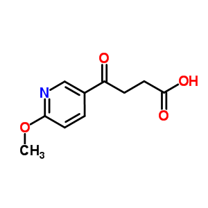 898784-56-0  4-(6-methoxy-3-pyridyl)-4-oxo-butanoic acid 898784-56-0  4-(6-methoxy-3-pyridyl)-4-oxo-butanoic acid