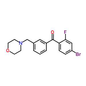 898792-04-6  (4-bromo-2-fluoro-phenyl)-[3-(morpholinomethyl)phenyl]methanone