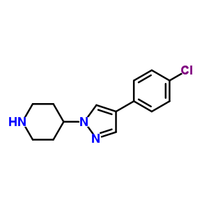 4-[4-(4-Chlorophenyl)-1H-pyrazol-1-yl]piperidine