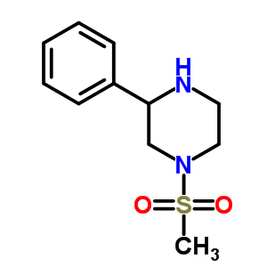 912763-31-6  1-methylsulfonyl-3-phenyl-piperazine