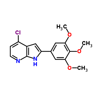 913083-71-3  1H-Pyrrolo[2,3-b]pyridine, 4-chloro-2-(3,4,5-trimethoxyphenyl)-