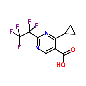 914201-14-2  4-cyclopropyl-2-(pentafluoroethyl)pyrimidine-5-carboxylic acid
