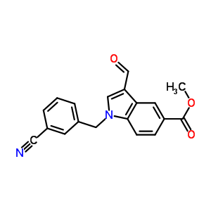 925889-73-2  methyl 1-[(3-cyanophenyl)methyl]-3-formyl-indole-5-carboxylate
