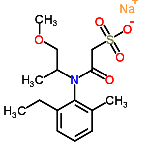 947601-85-6  sodium 2-[(2-ethyl-6-methylphenyl)(2-methoxy-1-methylethyl)amino]-2-oxoethanesulfonate