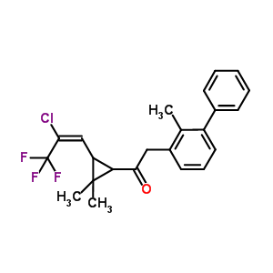 99267-18-2  1-[3-[(E)-2-chloro-3,3,3-trifluoro-prop-1-enyl]-2,2-dimethyl-cyclopropyl]-2-(2-methyl-3-phenyl-phenyl)ethanone
