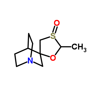 124751-36-6  2-methylspiro[1,3-oxathiolane-5,3'-quinuclidine] 3-oxide