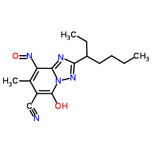 133206-94-7  2-(1-ethylpentyl)-5-hydroxy-7-methyl-8-nitroso-[1,2,4]triazolo[1,5-a]pyridine-6-carbonitrile