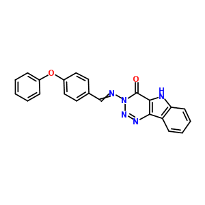 139953-79-0  3-[(4-phenoxyphenyl)methyleneamino]-5H-triazino[5,4-b]indol-4-one