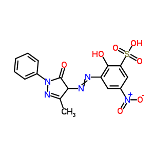 20352-64-1  2-hydroxy-3-[(3-methyl-5-oxo-1-phenyl-4H-pyrazol-4-yl)azo]-5-nitro-benzenesulfonic acid