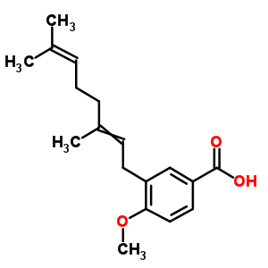 203864-97-5  3-(3,7-dimethylocta-2,6-dien-1-yl)-4-methoxybenzoic acid