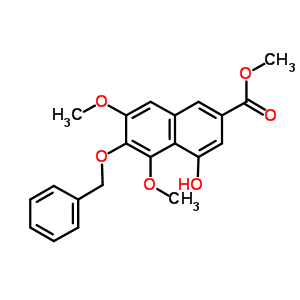 218961-10-5  methyl 6-benzyloxy-4-hydroxy-5,7-dimethoxy-naphthalene-2-carboxylate
