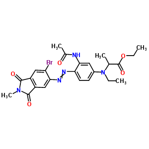 221452-67-1  ethyl 2-[3-acetamido-4-(6-bromo-2-methyl-1,3-dioxo-isoindolin-5-yl)azo-N-ethyl-anilino]propanoate