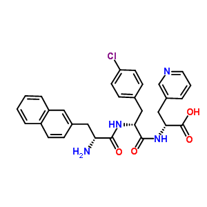 225661-37-0  (2R)-2-[[(2R)-2-[[(2R)-2-amino-3-(2-naphthyl)propanoyl]amino]-3-(4-chlorophenyl)propanoyl]amino]-3-(3-pyridyl)propanoic acid