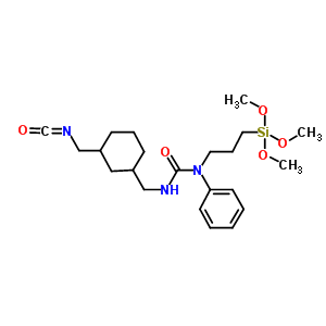 282089-75-2  3-[[3-(isocyanatomethyl)cyclohexyl]methyl]-1-phenyl-1-(3-trimethoxysilylpropyl)urea