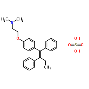 282102-50-5  2-[4-[(Z)-1,2-diphenylbut-1-enyl]phenoxy]-N,N-dimethyl-ethanamine; sulfuric acid