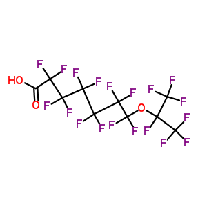 32347-41-4  2,2,3,3,4,4,5,5,6,6,7,7-dodecafluoro-7-[1,2,2,2-tetrafluoro-1-(trifluoromethyl)ethoxy]heptanoic acid