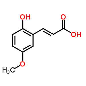 38489-78-0  (2E)-3-(2-hydroxy-5-methoxyphenyl)prop-2-enoic acid