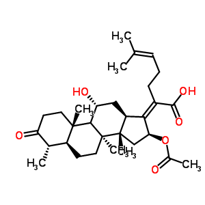 4680-37-9  (2Z)-2-[(4S,5S,8S,10S,11R,13R,14S,16S)-16-acetoxy-11-hydroxy-4,8,10,14-tetramethyl-3-oxo-1,2,4,5,6,7,9,11,12,13,15,16-dodecahydrocyclopenta[a]phenanthren-17-ylidene]-6-methyl-hept-5-enoic acid