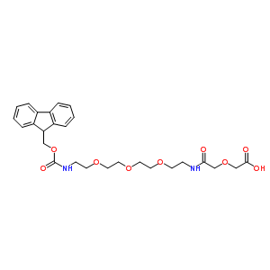 489427-26-1  2-[2-[2-[2-[2-[2-(9H-fluoren-9-ylmethoxycarbonylamino)ethoxy]ethoxy]ethoxy]ethylamino]-2-oxo-ethoxy]acetic acid